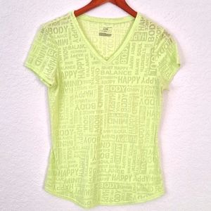 TEK GEAR Neon Yellow Green T-shirt  0/123
